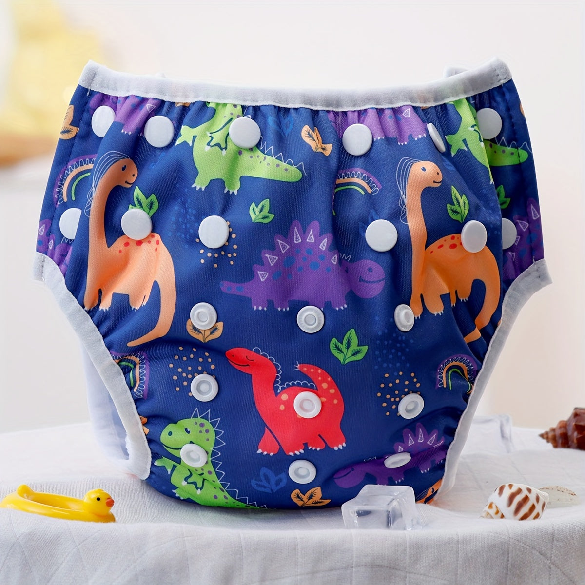 Soft, breathable, and waterproof swim wear for babies and newborns. These adjustable, easy-wash swim diapers are reusable for convenient and eco-friendly use.