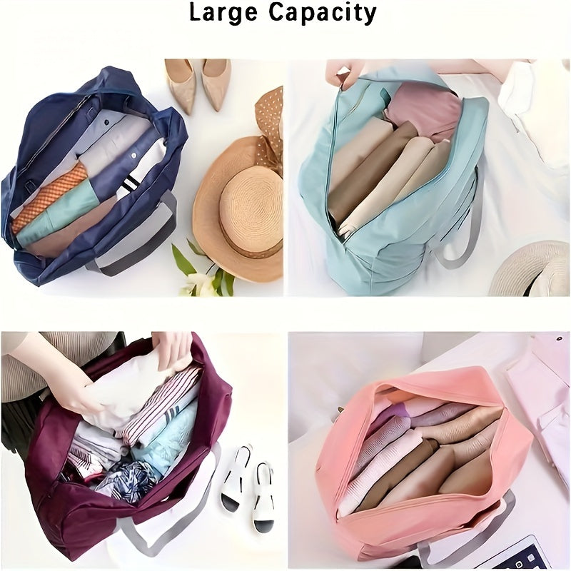 Portable Foldable Storage Bag with Large Capacity - Versatile for Moms, Office & Travel - Offered in Various Colors