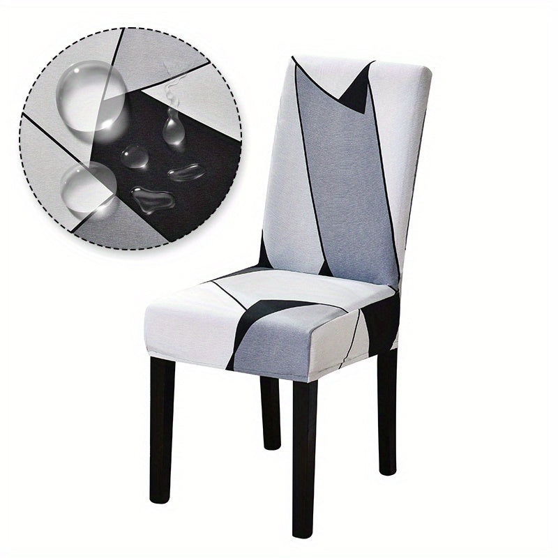 Waterproof spandex elastic table and chair cover set, available in 1, 4, or 6 pieces, 130g/GPS.