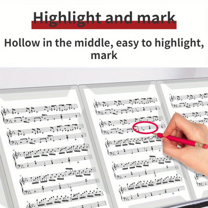 New piano sheet music clip available - A4 size, adjustable and unfolded