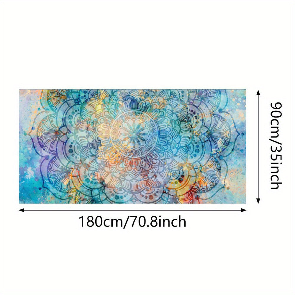 Fast-drying microfiber beach towel with tropical floral design, lightweight and absorbent, great for swimming, gym, yoga, and travel.