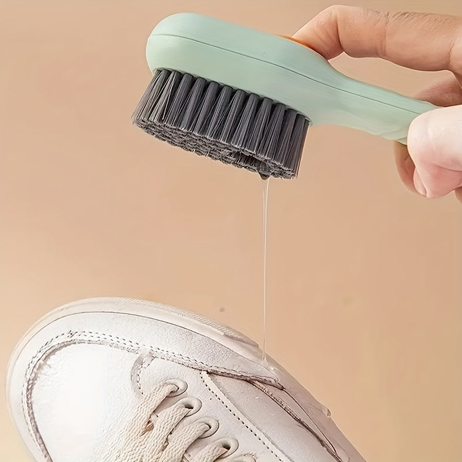 Multifunctional liquid shoe brush cleans shoes.