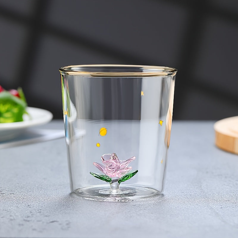 1 piece of 3D animal inside a 350ml heat resistant glass cup, ideal for all types of drinks in both summer and winter.