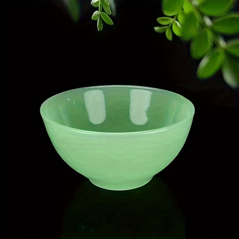 Elegant 2-Piece Natural Jade Bowl