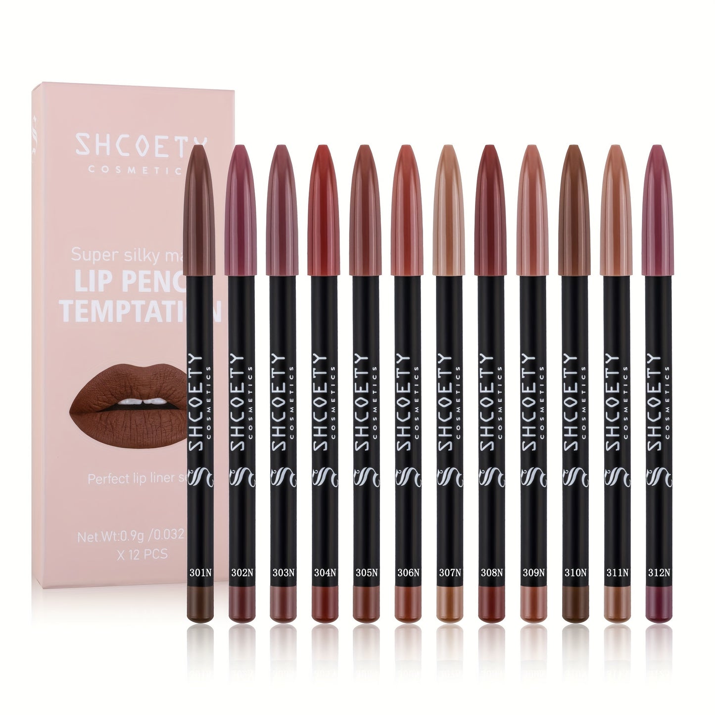 12-piece matte non-stick lip liner set, perfect for Mother's Day makeup.