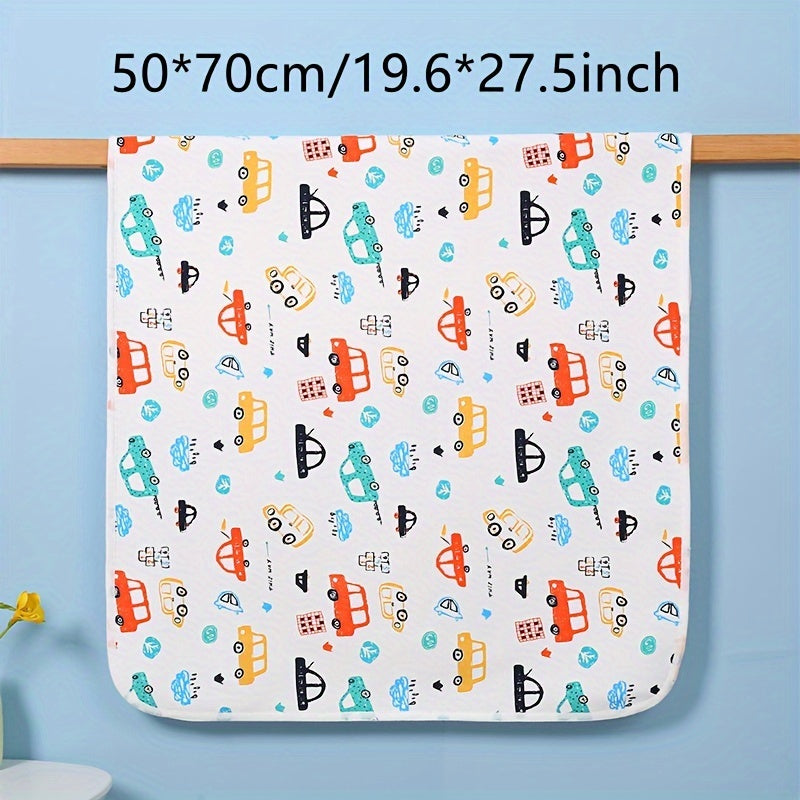 Waterproof Diaper Changing Pad with Cartoon Pattern, Washable Potty Training Mat. Reusable Mattress ideal for Christmas, Halloween, Thanksgiving, New Year's, and Valentine's Day gifts.