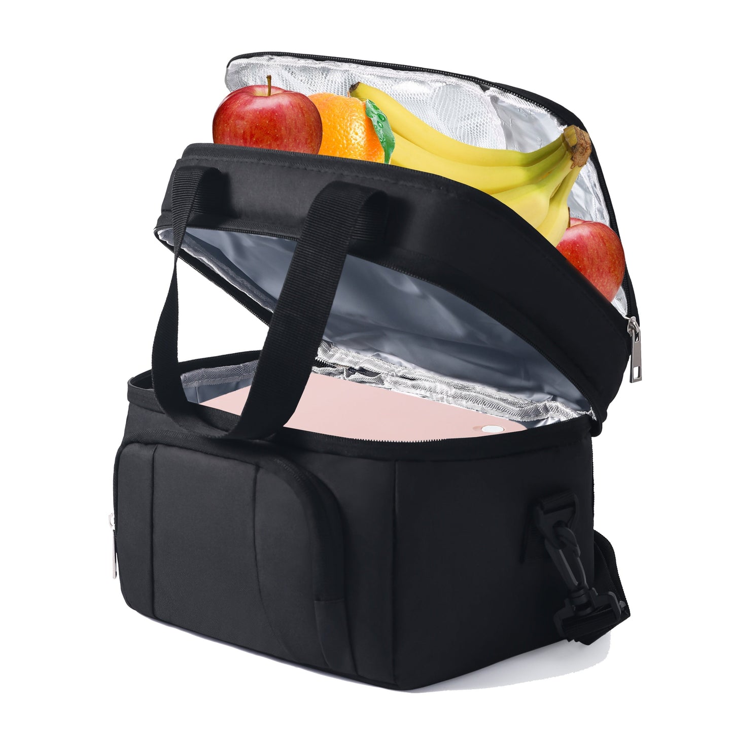 Stay warm this winter with our 1pc Insulated Lunch Bag, perfect for your Valentine's Day lunch or Christmas and Black Friday outings. This leak-proof tote comes with an adjustable shoulder strap for easy carrying on all your outdoor activities, picnics