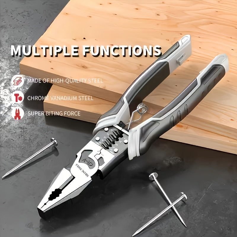 Multi-Function Wire Cutter Pliers with Automatic Stripper and PVC handle - Ideal for Automotive Maintenance!