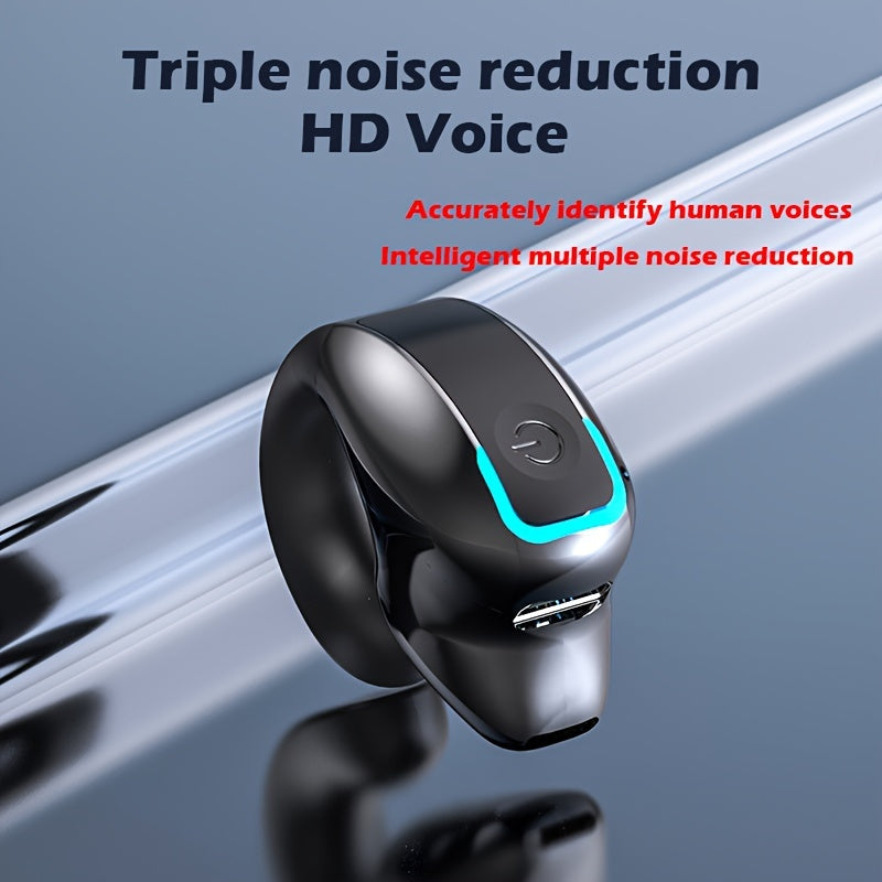 Wireless earbuds for sports with long battery life, universal phone control and voice call noise reduction, featuring button volume control and crystal microphone.