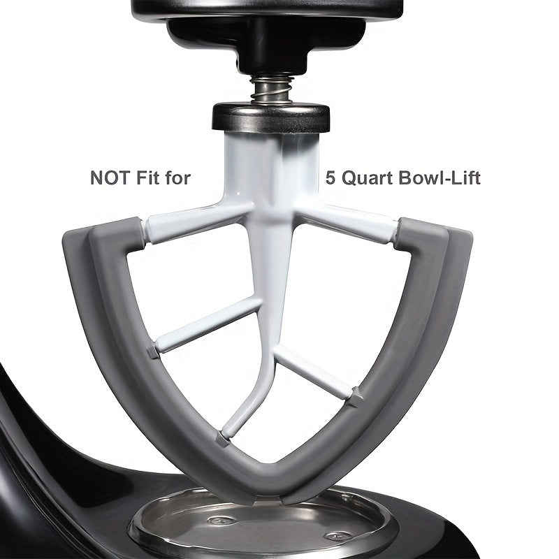 One piece Tilt-Head Flex Edge Beater designed for KitchenAid 4.5-5 Quart Bowl Stand Mixers. This accessory features a flat beater paddle with silicone edges for enhanced mixing and scraping.