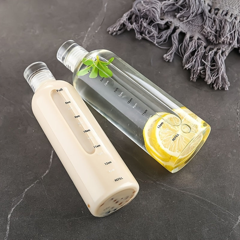 Stay Hydrated with Our Durable 500/700ml Sports Water Bottle, Featuring Time Marker and Leak-Proof Polycarbonate Material. Perfect for Outdoor Activities, this BPA-Free Plastic Drink Container is Shatter-Resistant and an Ideal Gift for Christmas, New