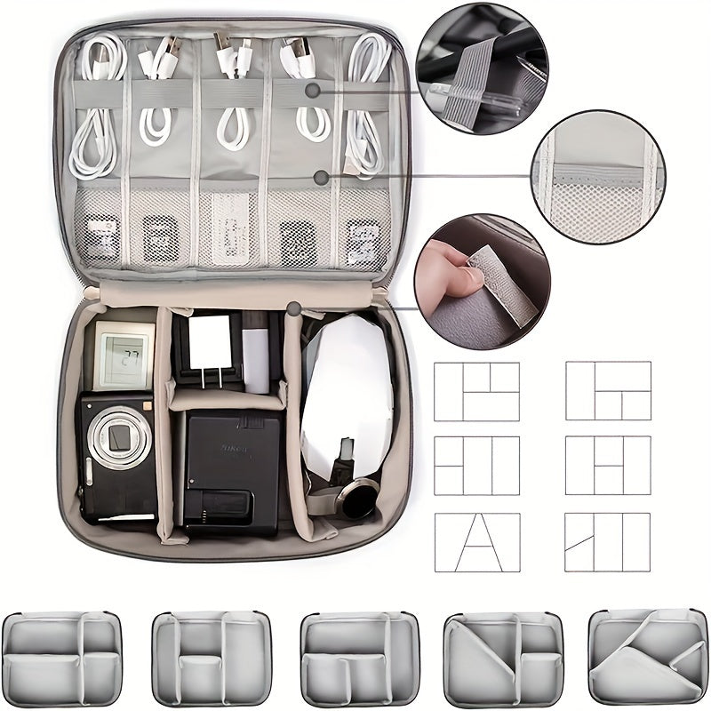 Waterproof storage organizer for digital gadgets and accessories.