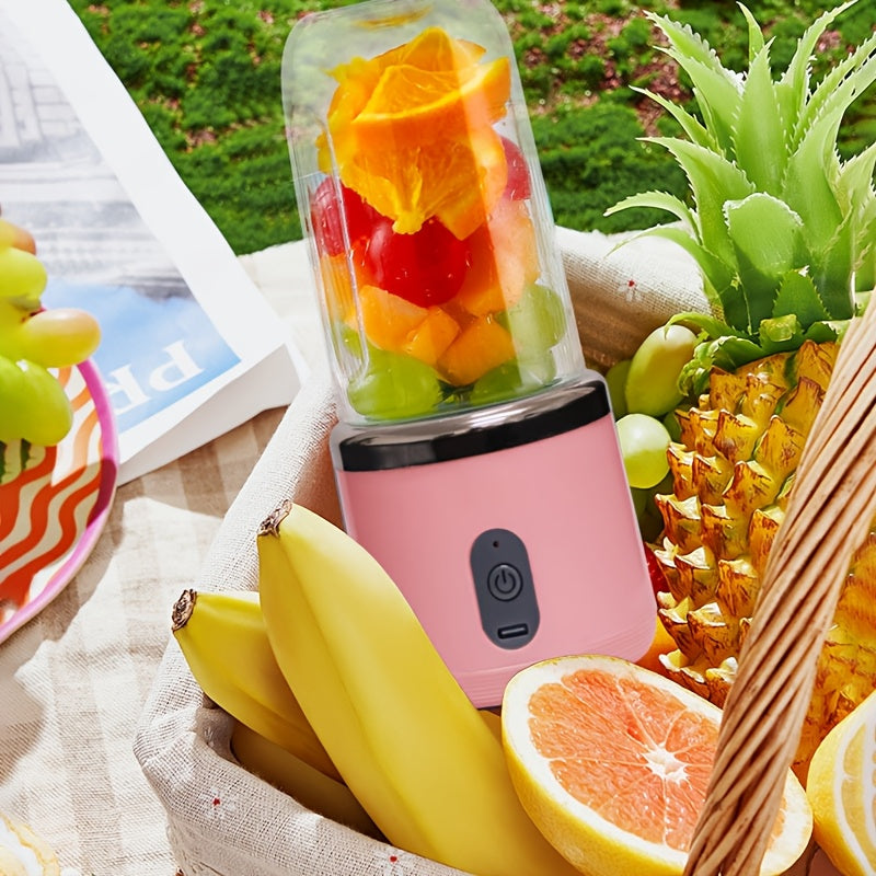 Introducing the upgraded version of our portable juicer set with a powerful 1500mAh ultra long battery. This juicer now features 10 blade heads for increased efficiency and super power. Perfect for making fresh fruit juices, it comes with both a single