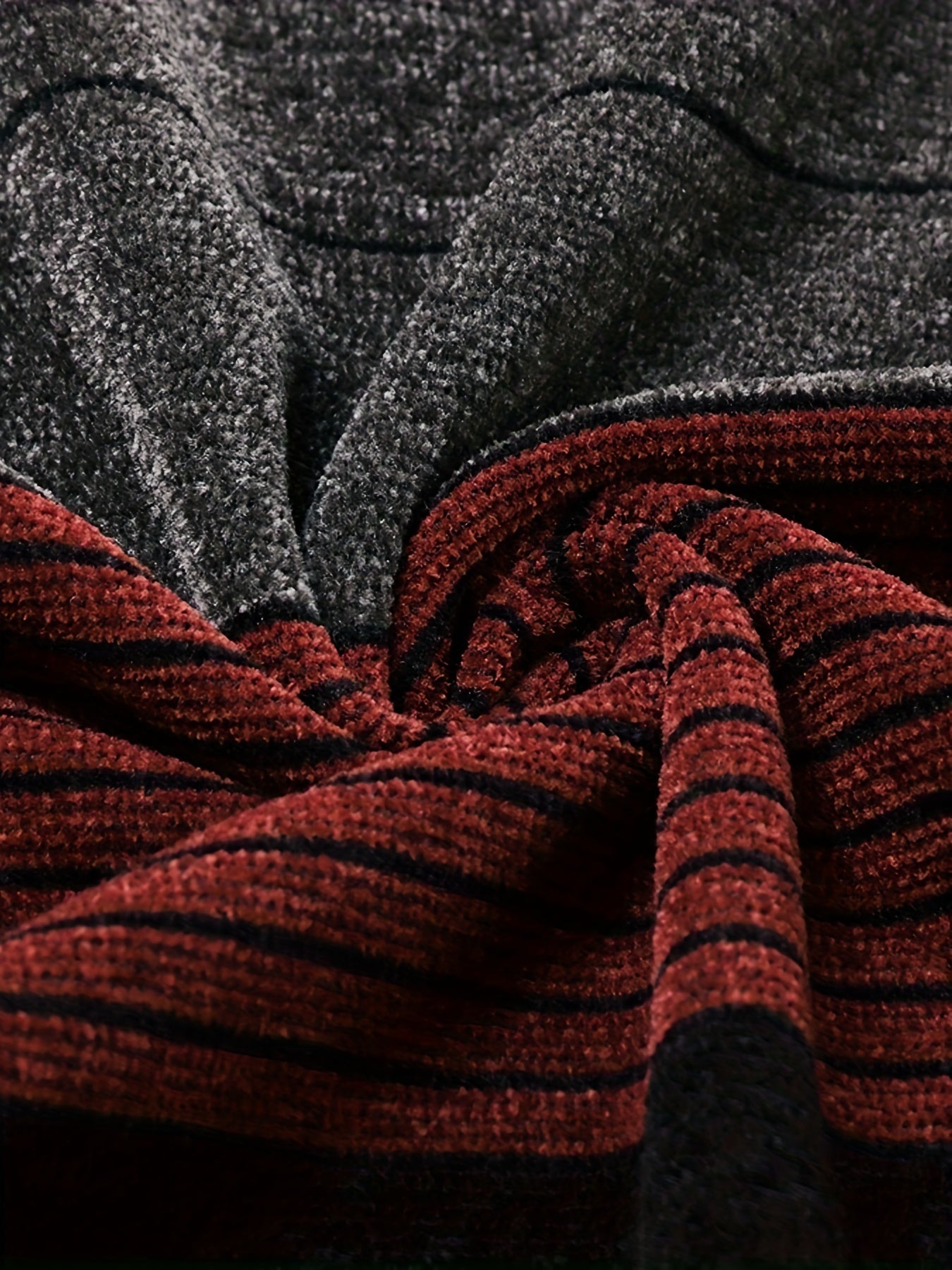 Striped knit sweater for men - perfect for fall and winter, great as a gift