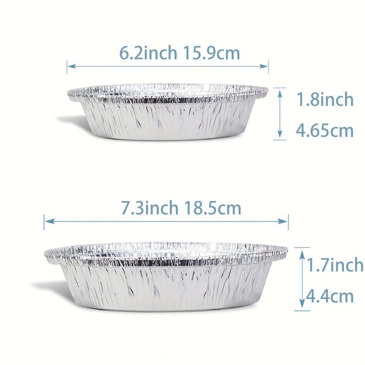 Round Disposable Baking Containers with Lids - Available in 10 or 30 Pack, Aluminum Foil Pan Set perfect for Dining, Cooking, and Outdoor Events. Ideal for To-Go Pie Tins, Oven-Safe Roasting, and Storage Pots.