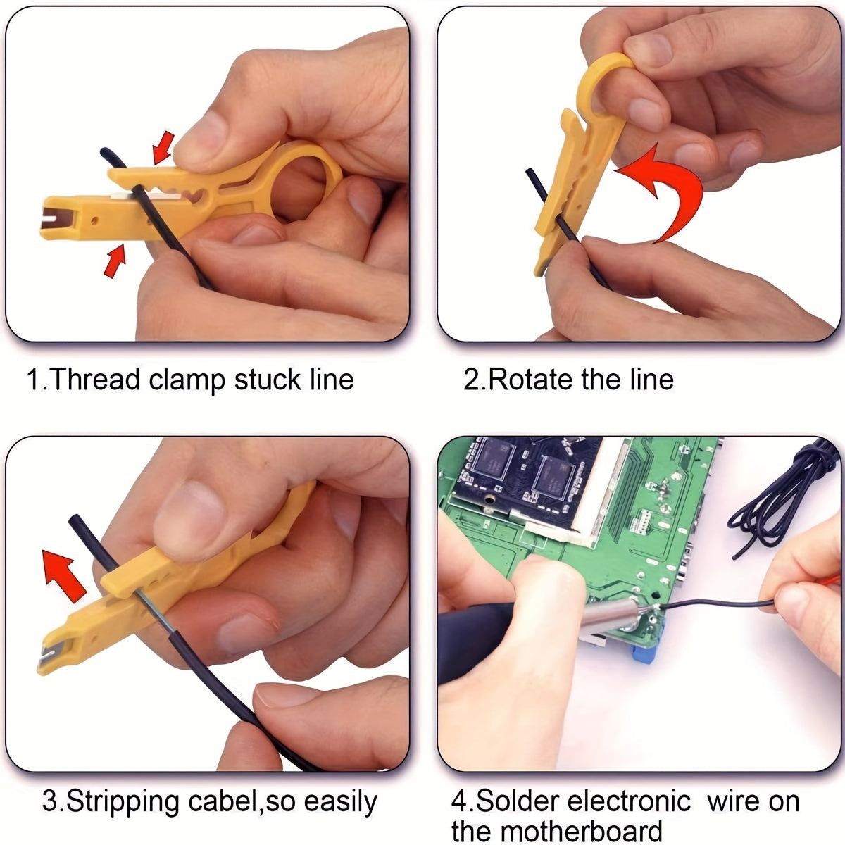 19-piece soldering kit with adjustable temperature iron, digital multimeter, non-slip PVC handle, European standard plug, 220-240V power supply, and precision repair tools for circuit