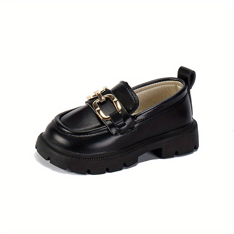 Non-slip horsebit loafers for girls, perfect for spring and summer.