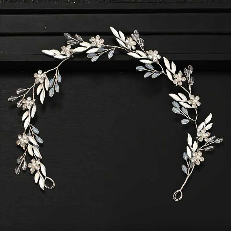 Bridal Leaf Hairband – Radiant Golden Headband for Wedding Accessorizing