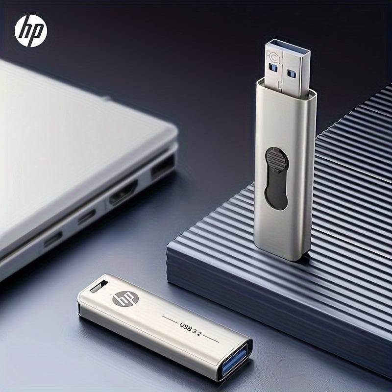 hp USB 3.2 Metal Flash Drive in 32GB-256GB sizes for creative car music gift