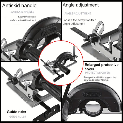 1pc angle grinder bracket suitable for 100-125 angle grinder, multi-functional marble frame for modification and multi-accessory use.