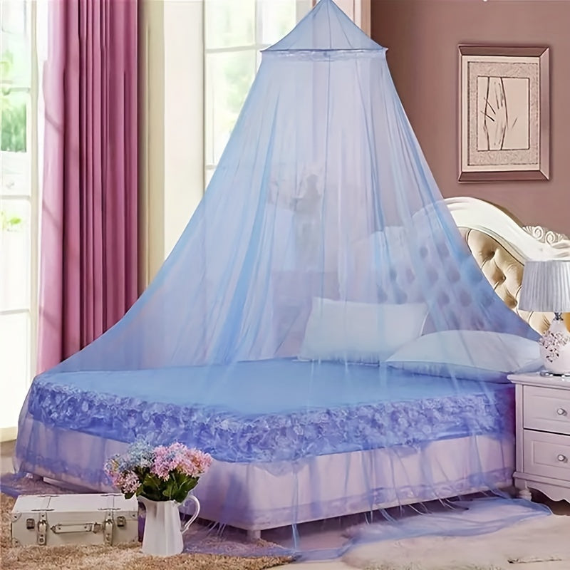 Luxurious Palace Mosquito Net made of Knitted Polyester with Steel Wire Frame, Clean with Spot Treatment from Ceiling to Floor