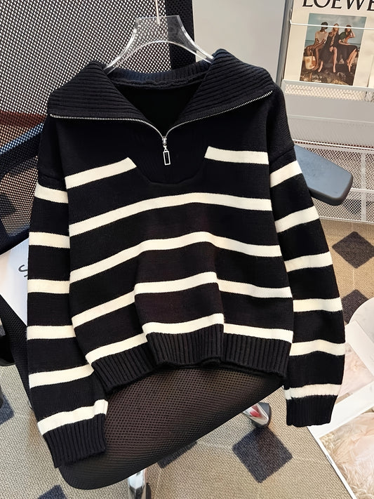 Chiziqli pullover