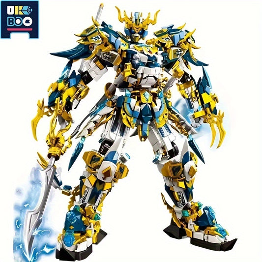 UKBOO 2186PCS Mech Series Armor Robot Building Kit, ABS Construction Set, Movie-Themed Collectible Model.