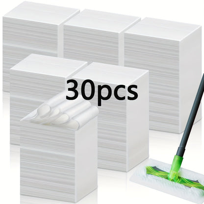 Disposeable mop pads for mopping and cleaning, specifically designed to be compatible with floor cleaning machines.