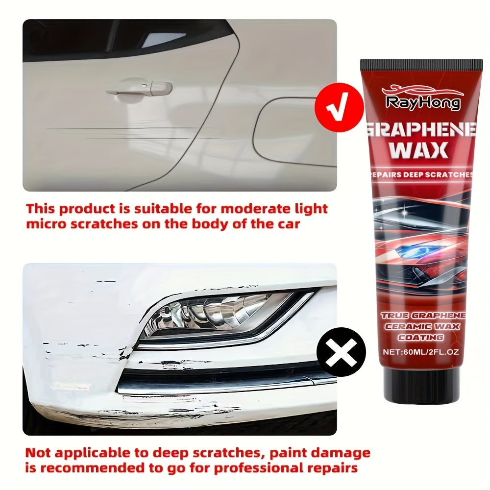 Restore your car's shine with our High-Shine Car Scratch Repair Wax. This durable ceramic coating provides long-lasting protection and restores brightness. Suitable for all colors.