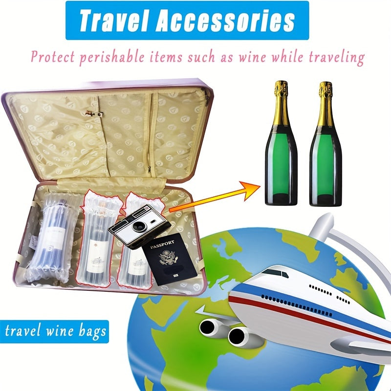 5/10 Wine Travel Inflatable Bags for Airplanes | Protect Wine Bottles During Travel