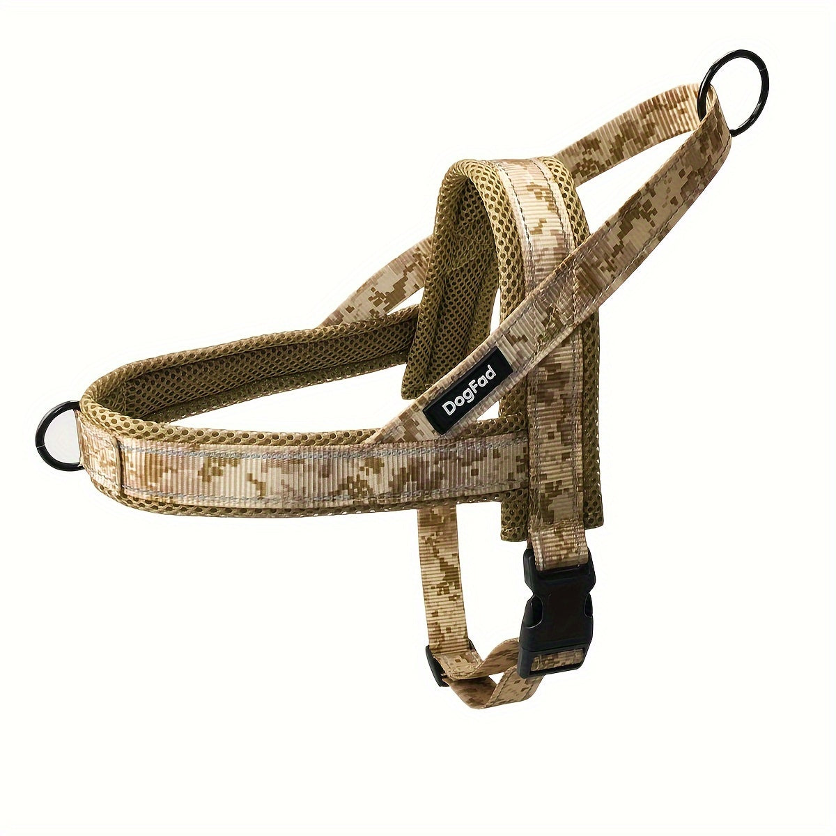 DogFad Reflective No-Pull Dog Harness - Adjustable and Escape-Proof, Hand-Wash Only, for Small to Large Breeds