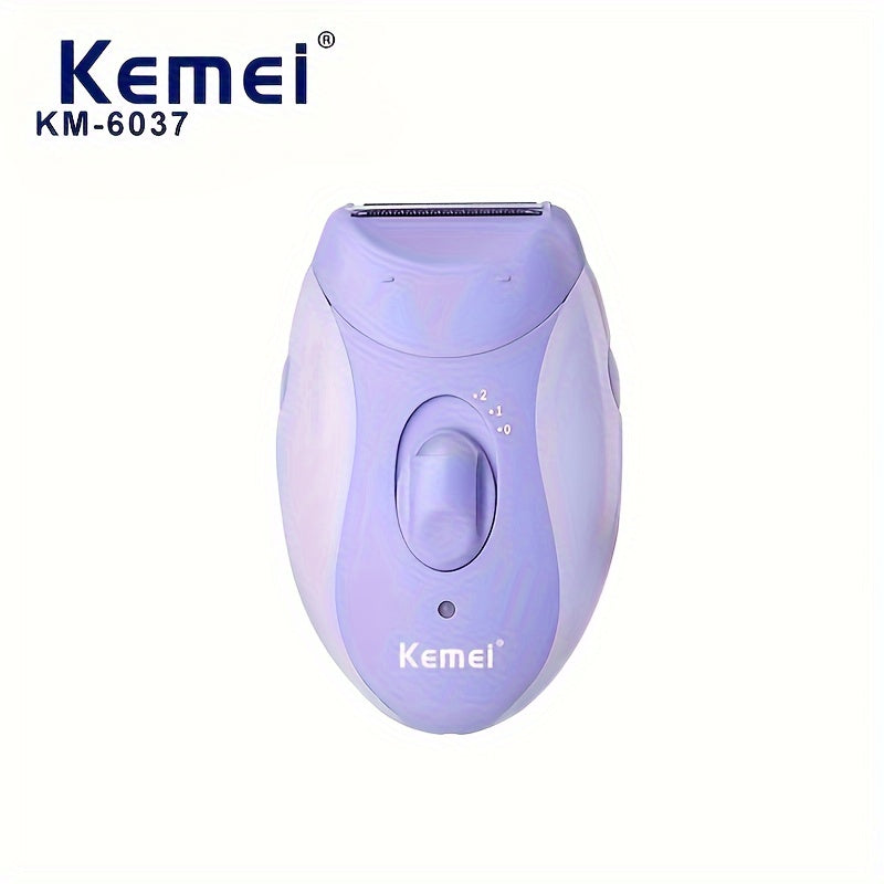 Komei Hair Remover KM-6037 Women's Care Set with USB Shaver, Four-in-One Full Body Shaving and Foot Scrub