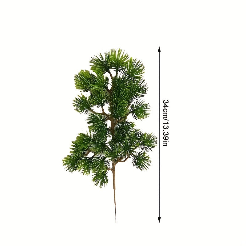 Artificial pine suitable for home decoration in any room or office, including windows and micro-landscapes, with lifelike green beauty.