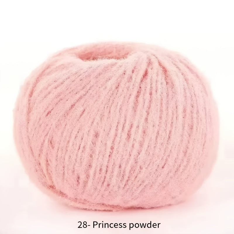 Soft velvet yarn roll made of skin-friendly nylon fiber, 40g mixed color, perfect for DIY hand-knitted plush items like dolls, scarves, blankets, hats, and small accessories.