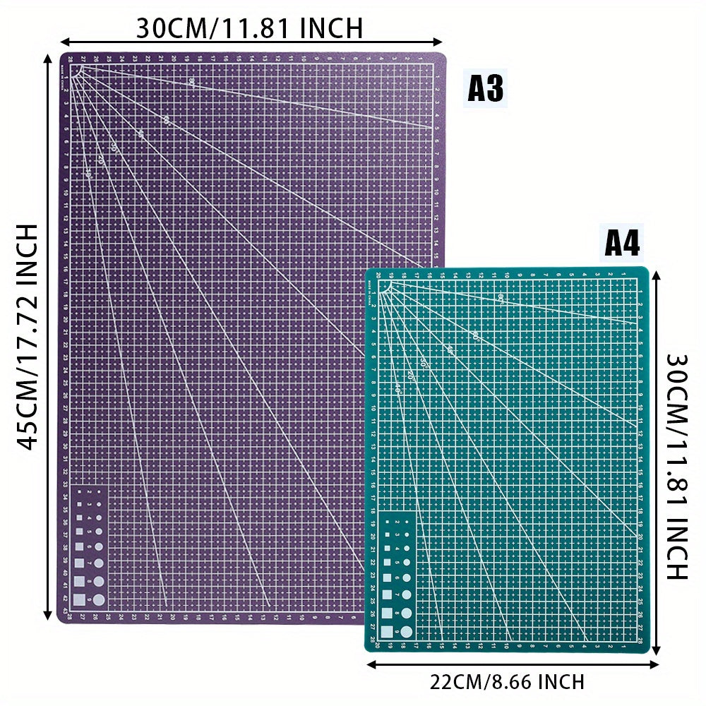 High-quality A3 rotary cutting mat, perfect for sewing and crafts, made of durable PP material.