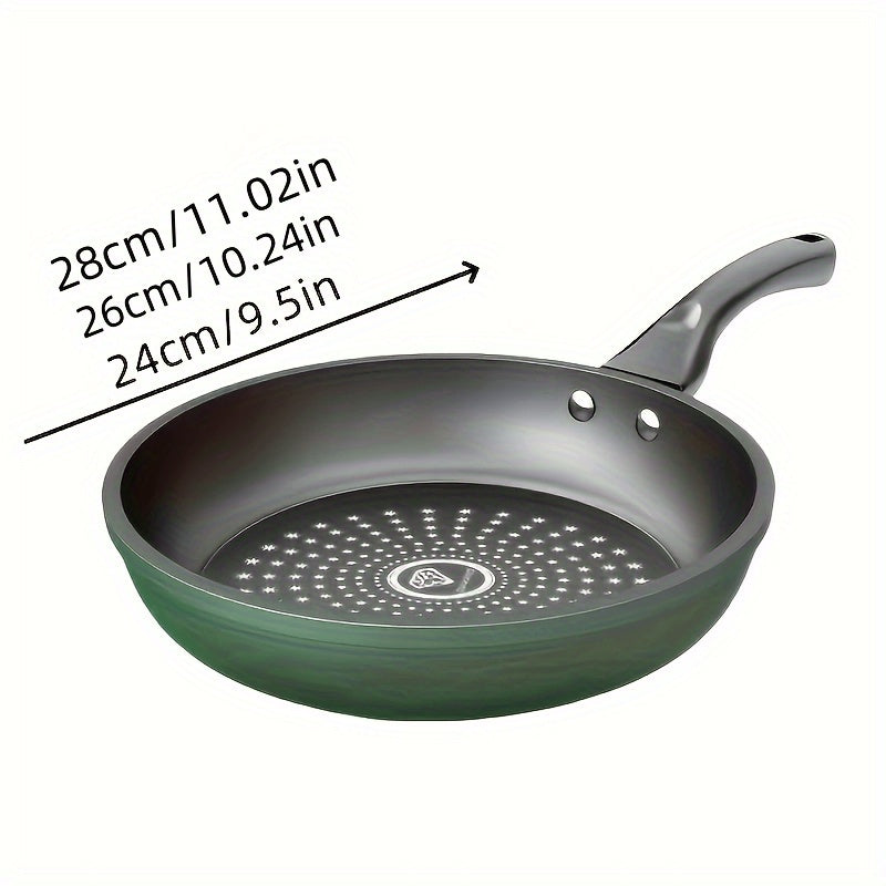 Non-stick frying pan for induction cooker and gas stove, oil-free cooking, multi-function.