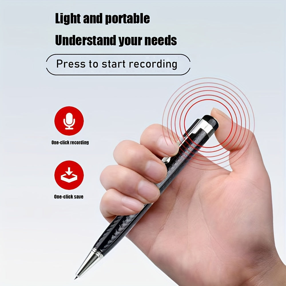 KSLMIMA Business Office Voice Recorder Pen in Pen Shape with Professional HD Noise Reduction, Small Portable, Long Standby, High Capacity, and Support for External Memory.