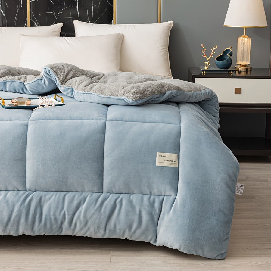 Bizning Plush Sherpa Fleece Comforter bilan qulaylikka sho'ng'ing - juda yumshoq, qulay va yil davomida foydalanish uchun uslubiy, qaytariladigan plaid naqshiga ega va oson parvarish qilish uchun mashinada yuvish mumkin.