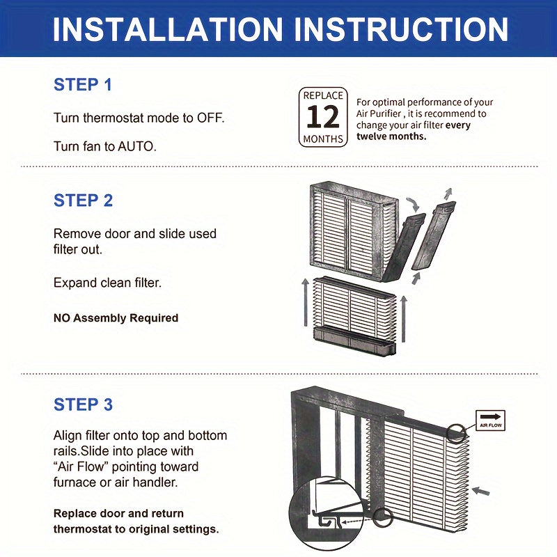 Two pieces of Airyours 213 Replacement Filters designed for AprilAire Whole House Air Purifiers. These MERV 13 filters are designed to provide clean air and capture dust particles. Each filter measures 20x25x4 inches. This pack includes two filters.