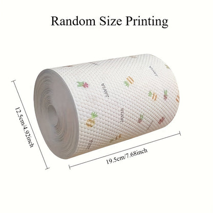 400 disposable kitchen dishcloths come in a roll, perfect for both wet and dry use. These convenient rags can also be used as cloth paper towels for easy cleanup.