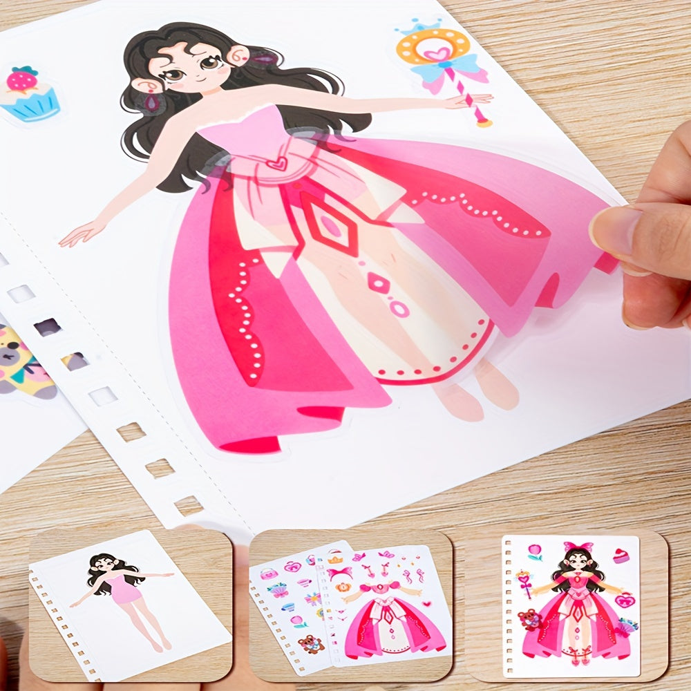 Princess sticker book with multiple creative activities for ages 4+.