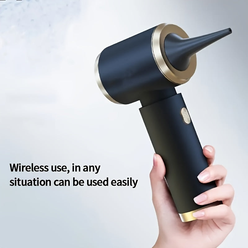 Wireless Handheld Vacuum Cleaner for Home and Car with 2000mAh capacity, 2-in-1 design, and 50W power. Made from ABS material, this vacuum cleaner features multiple components, USB charging, Li-ion battery, and dimensions of 18cm x 4.5cm. It operates at