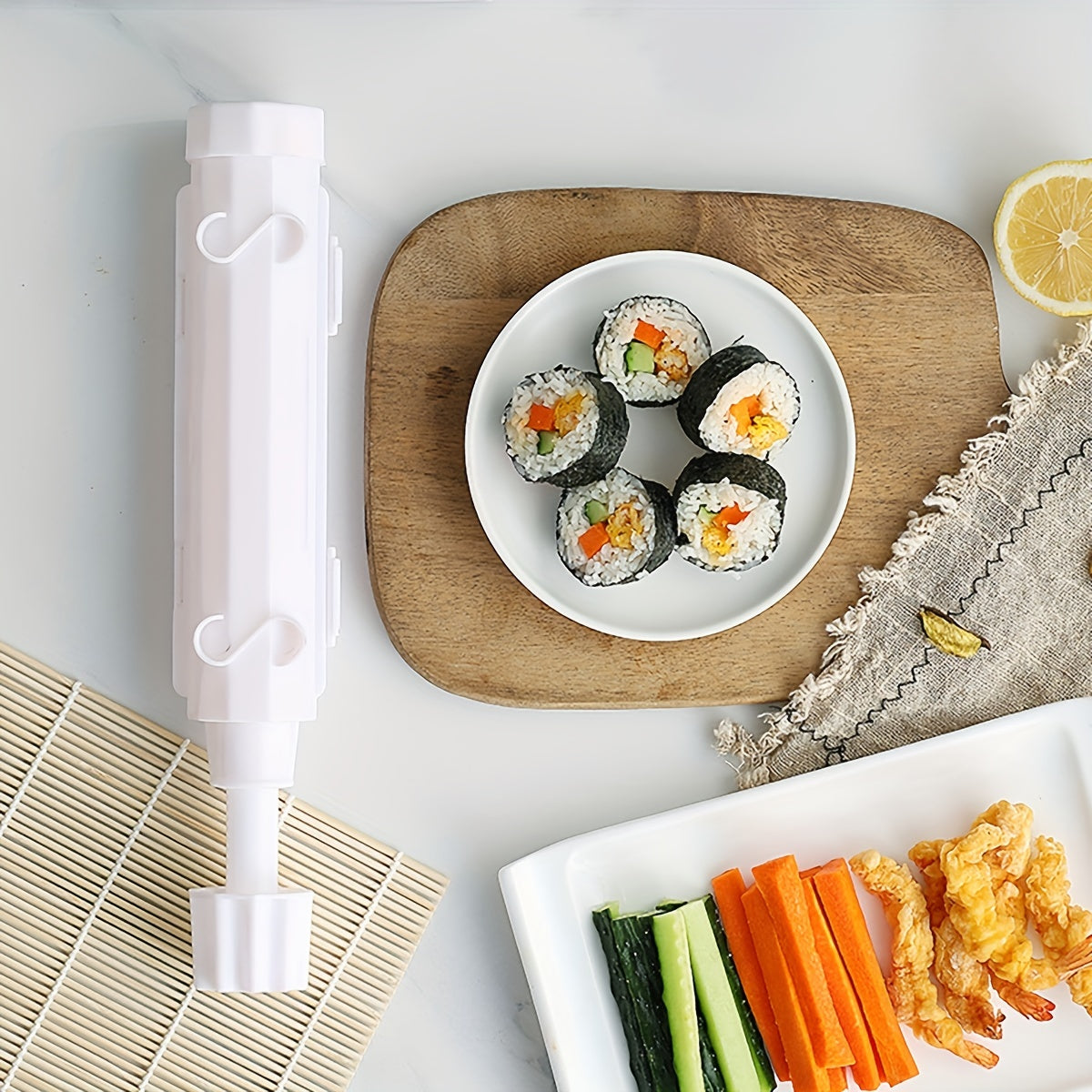 1PC Sushi Bazooka Maker for Homemade Sushi Rolls, Durable Rice Mold for Easy Sushi Making in the Kitchen