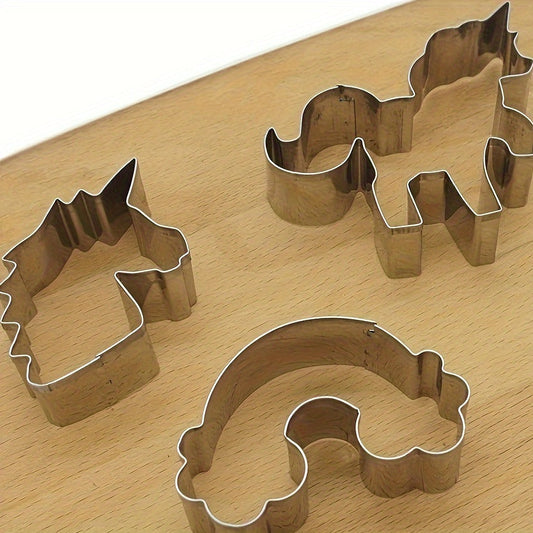 Set of 3 Unicorn Cookie Cutters, Including Pastry Cutter, Biscuit Molds, and Other Baking Tools - Perfect Kitchen Accessories