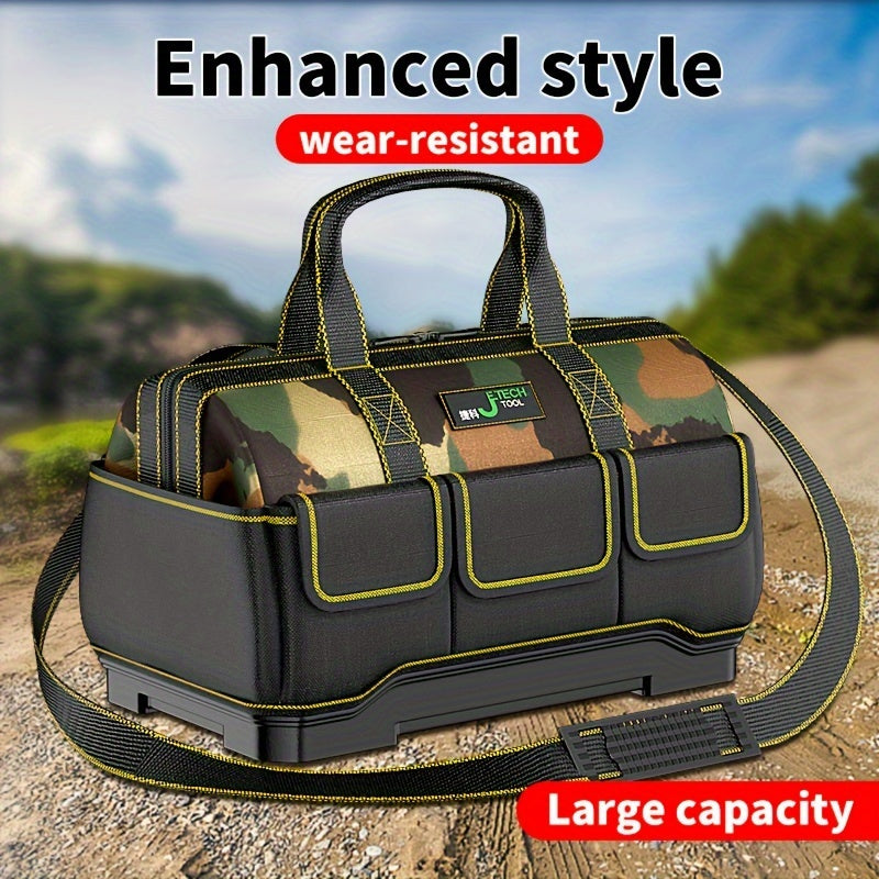 Electrician's Kit - Portable metal bag with water-resistant Oxford cloth for organized and easy tool storage in automotive, outdoor maintenance, and various applications.