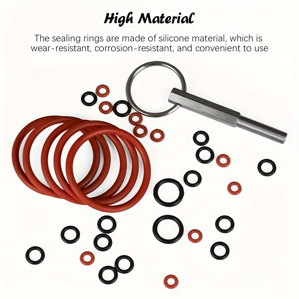 Complete O-ring Gasket Seal Set with Key Tool for Jura Capresso/Impressa Machines, including Brew Group and Drainage Valve O-ring. Compatible with a wide range of Jura C, E, ENA, F, J, S, Z, X, Cappuccino Maker Series Machines.