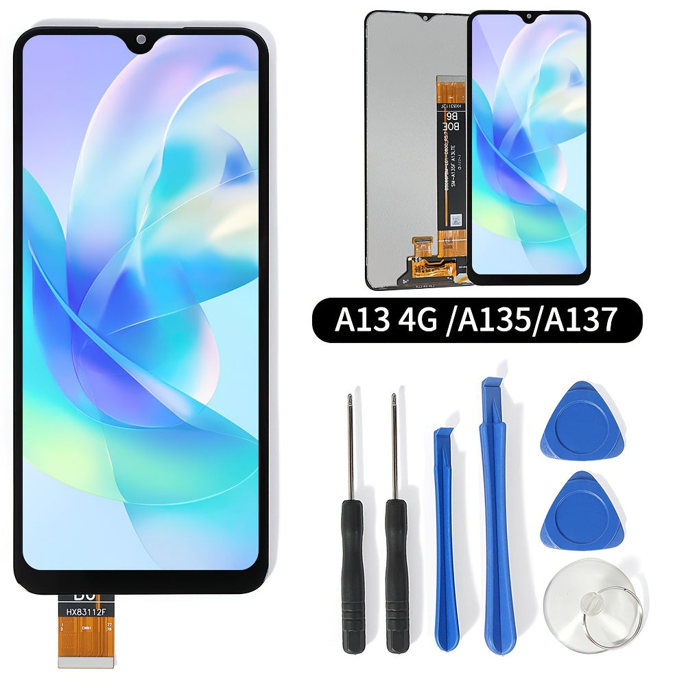 Screen component for Samsung A13/A135/A137 mobile phone.