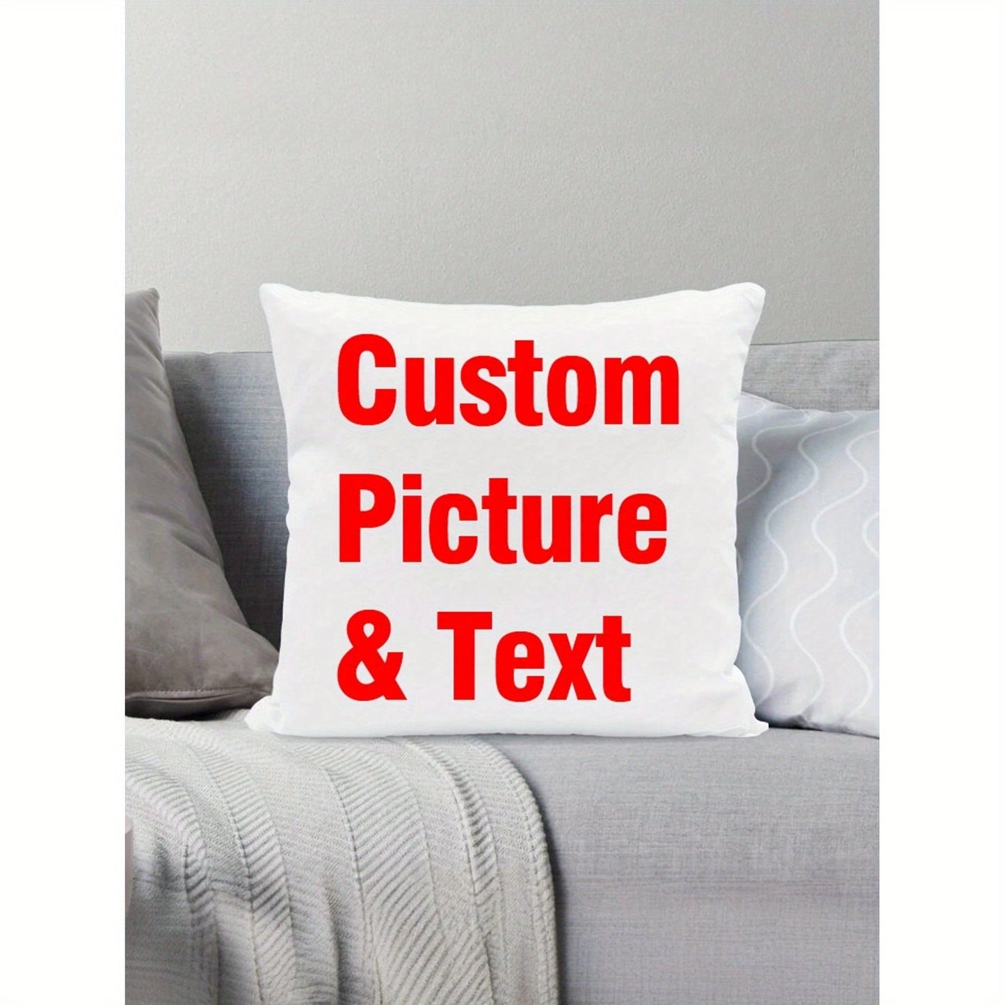 Personalized Custom Couple's Throw Pillow Cover - Cozy Soft Plush Gift for Him, Her, and Family - Perfect for Special Occasions like Anniversaries, Valentine's Day, and Birthdays - Stylish Decor for Sofa, Bedroom, or Living Room