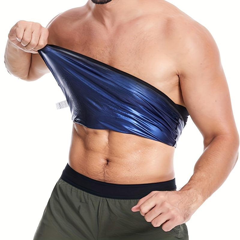 Men's sports sweat belt for fitness training, designed to wick away sweat during workouts.