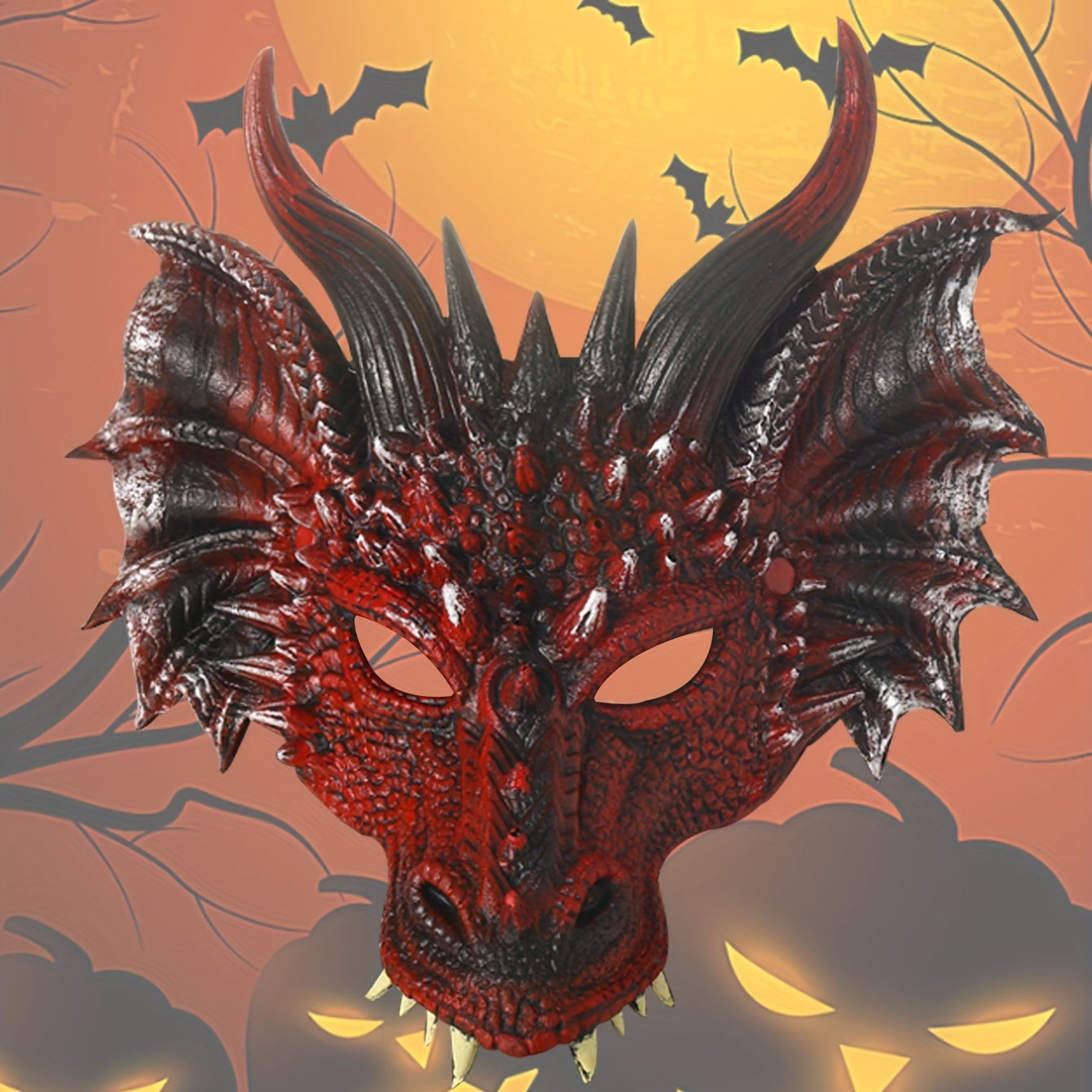 Masquerade Cosplay Dragon Mask for Halloween, Easter, and Parties - Made of PU Material